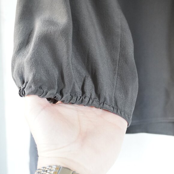 Johnny Was - 4 Love and Liberty Grey Blouse Size Large - Picture 4 of 8